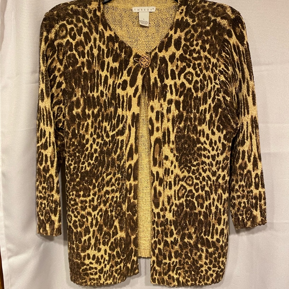 TWEEDS ANIMAL PRINT SWEATER